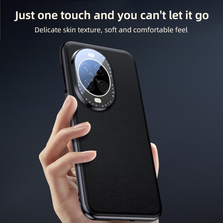 For Huawei nova 14 Skin Feel Leather Texture Cooling Phone Case
