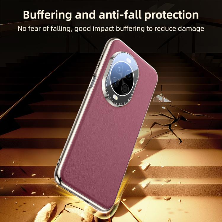 For Huawei nova 14 Skin Feel Leather Texture Cooling Phone Case
