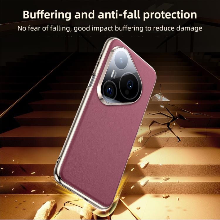 For Huawei Pura 70 Skin Feel Leather Texture Cooling Phone Case