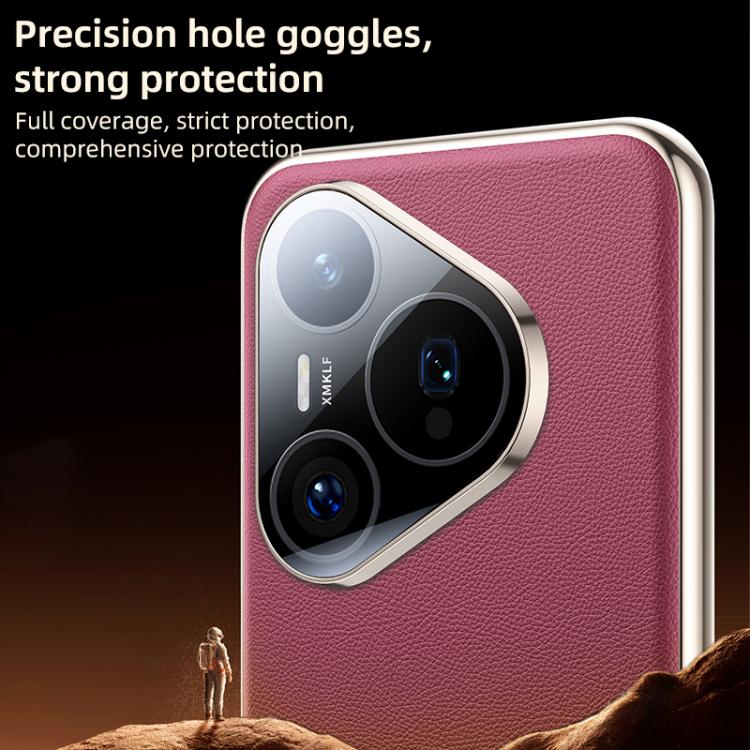 For Huawei Pura 70 Pro Skin Feel Leather Texture Cooling Phone Case
