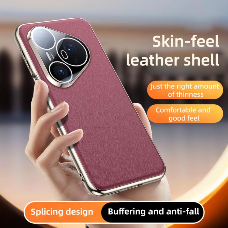 For Huawei Pura 80 5G Skin Feel Leather Texture Cooling Phone Case