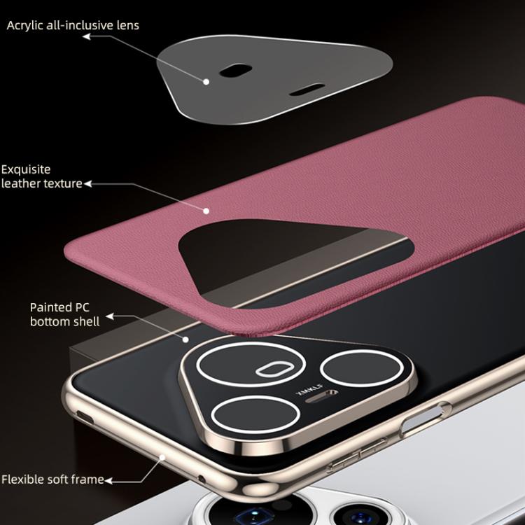 For Huawei Pura 80 5G Skin Feel Leather Texture Cooling Phone Case