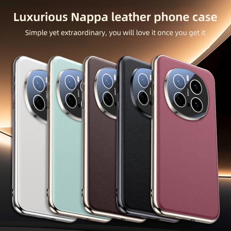 For Honor Magic7 Skin Feel Leather Texture Cooling Phone Case