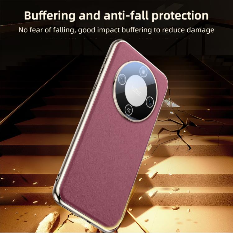 For Honor X70 5G Skin Feel Leather Texture Cooling Phone Case