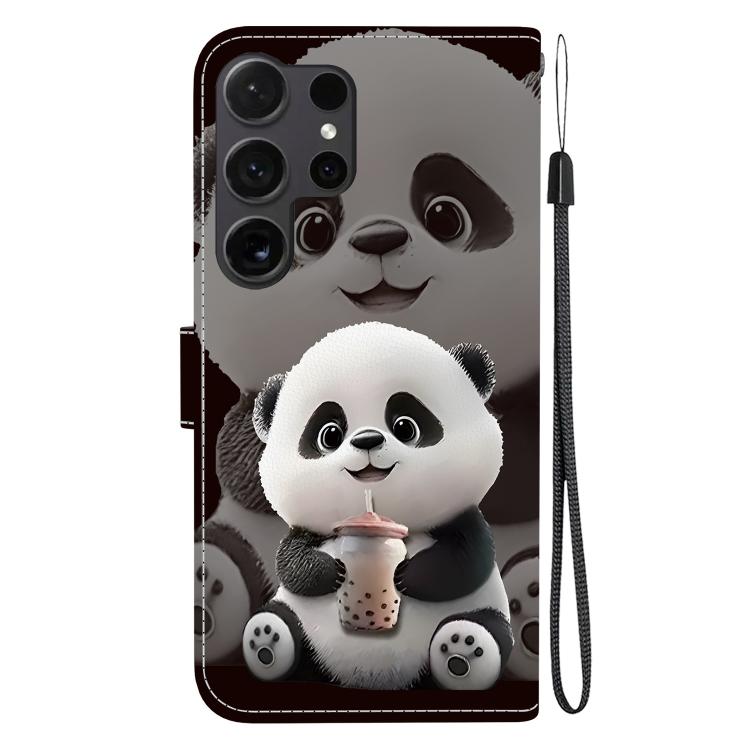 For Samsung Galaxy S25 Ultra 5G Crystal Texture Colored Drawing Leather Phone Case