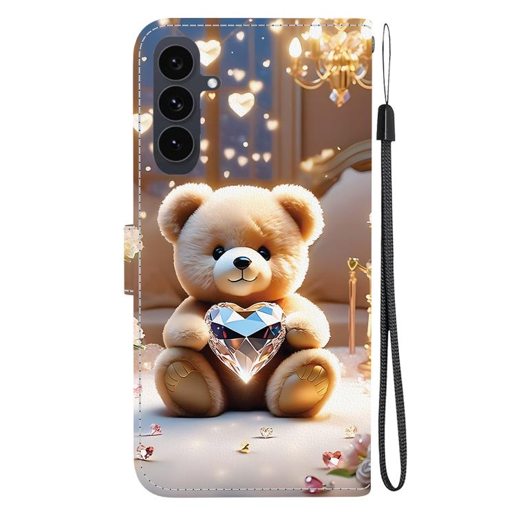 For Samsung Galaxy S25 FE 5G Crystal Texture Colored Drawing Leather Phone Case