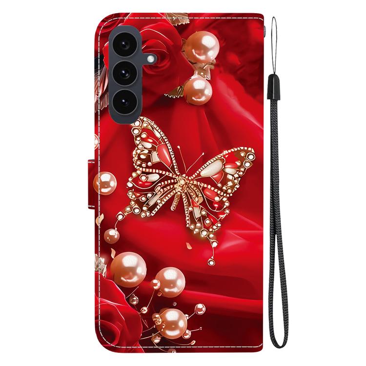 For Samsung Galaxy S25 FE 5G Crystal Texture Colored Drawing Leather Phone Case