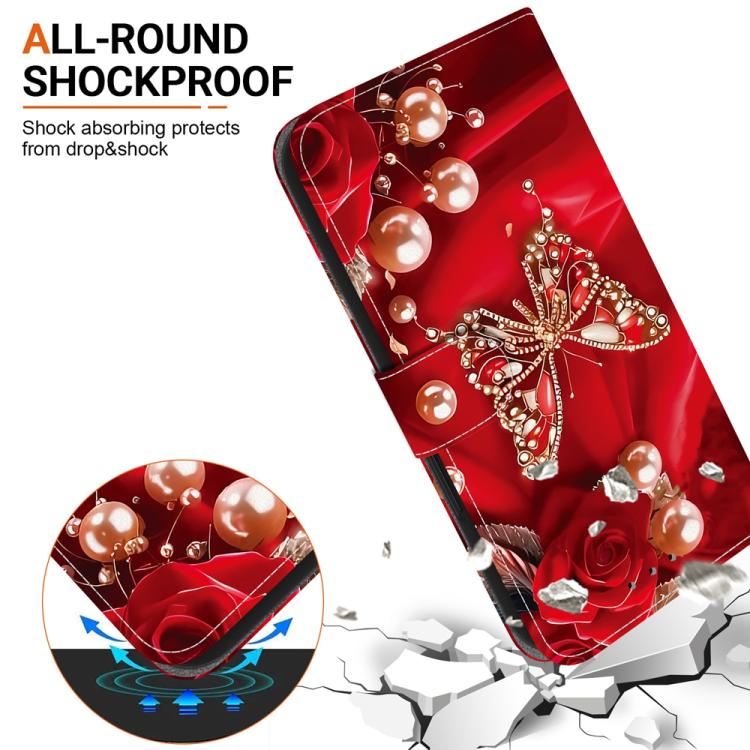 For Samsung Galaxy S25 FE 5G Crystal Texture Colored Drawing Leather Phone Case