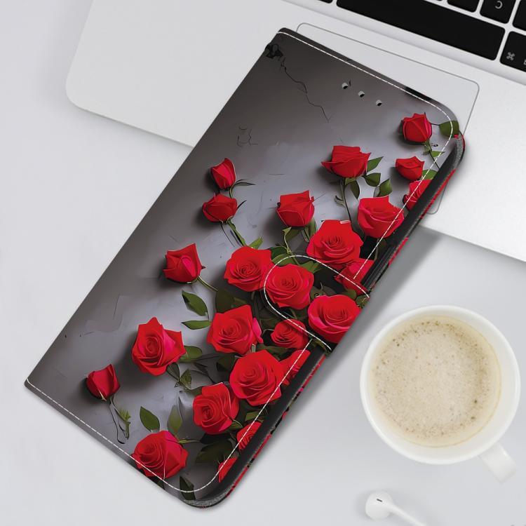 For Samsung Galaxy S25 FE 5G Crystal Texture Colored Drawing Leather Phone Case
