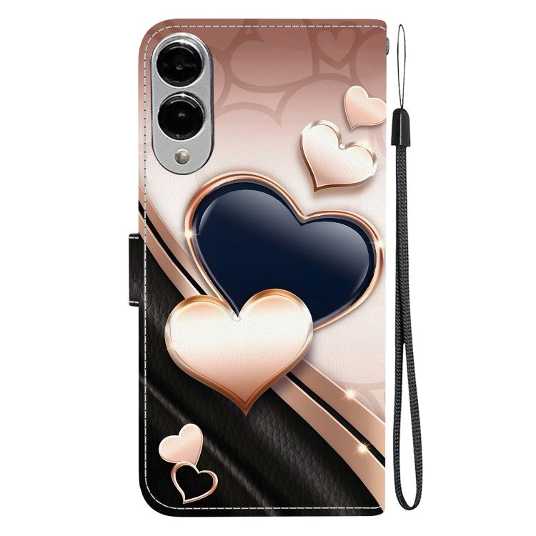 For Samsung Galaxy S25 Edge 5G Crystal Texture Colored Drawing Leather Phone Case