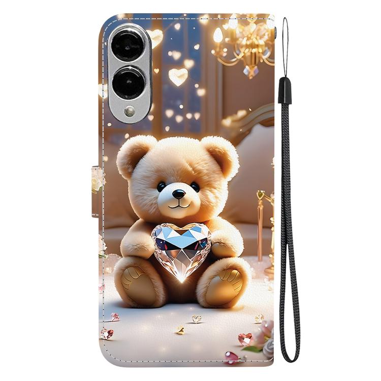 For Samsung Galaxy S25 Edge 5G Crystal Texture Colored Drawing Leather Phone Case