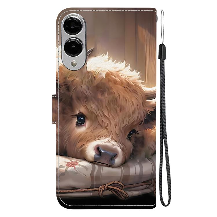 For Samsung Galaxy S25 Edge 5G Crystal Texture Colored Drawing Leather Phone Case