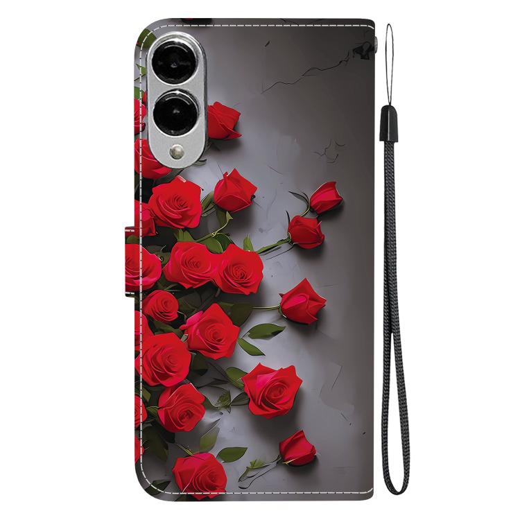 For Samsung Galaxy S25 Edge 5G Crystal Texture Colored Drawing Leather Phone Case