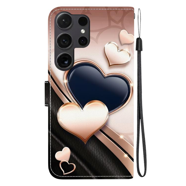 For Samsung Galaxy S24 Ultra 5G Crystal Texture Colored Drawing Leather Phone Case