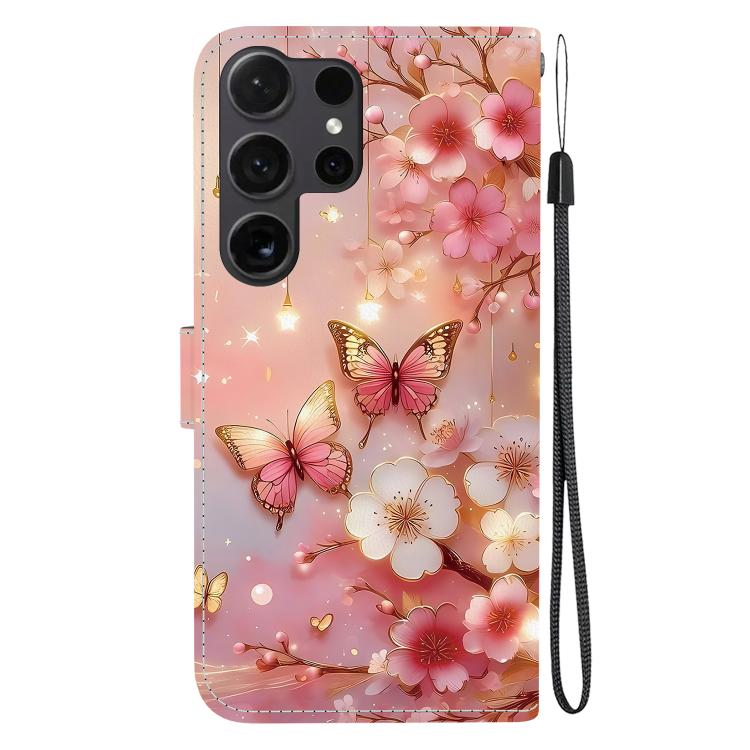 For Samsung Galaxy S24 Ultra 5G Crystal Texture Colored Drawing Leather Phone Case