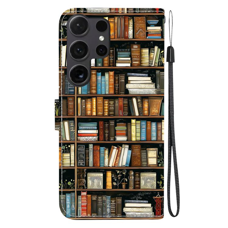 For Samsung Galaxy S24 Ultra 5G Crystal Texture Colored Drawing Leather Phone Case