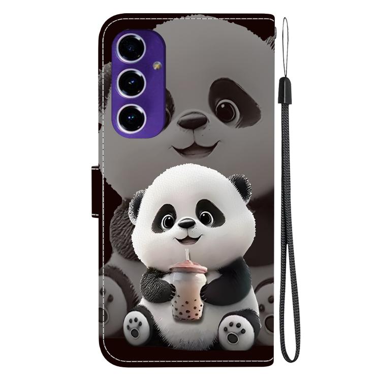 For Samsung Galaxy S24 FE 5G Crystal Texture Colored Drawing Leather Phone Case