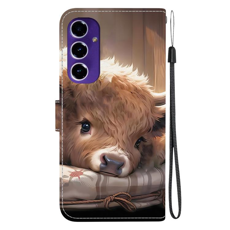 For Samsung Galaxy S24 FE 5G Crystal Texture Colored Drawing Leather Phone Case