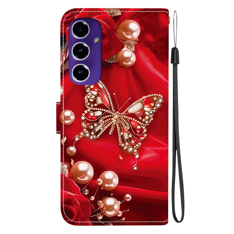 For Samsung Galaxy S24 FE 5G Crystal Texture Colored Drawing Leather Phone Case