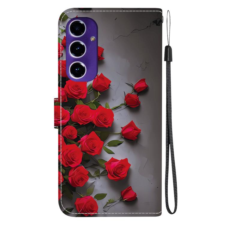 For Samsung Galaxy S24 FE 5G Crystal Texture Colored Drawing Leather Phone Case