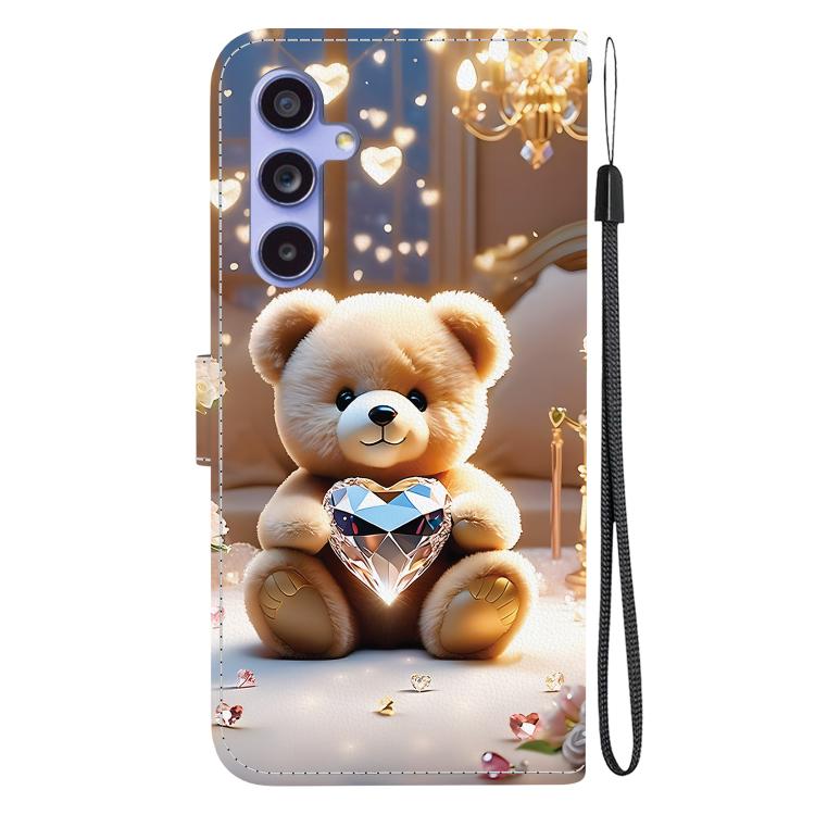 For Samsung Galaxy S23 FE 5G Crystal Texture Colored Drawing Leather Phone Case