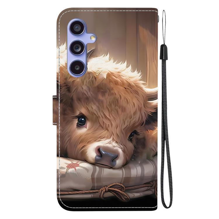 For Samsung Galaxy S23 FE 5G Crystal Texture Colored Drawing Leather Phone Case