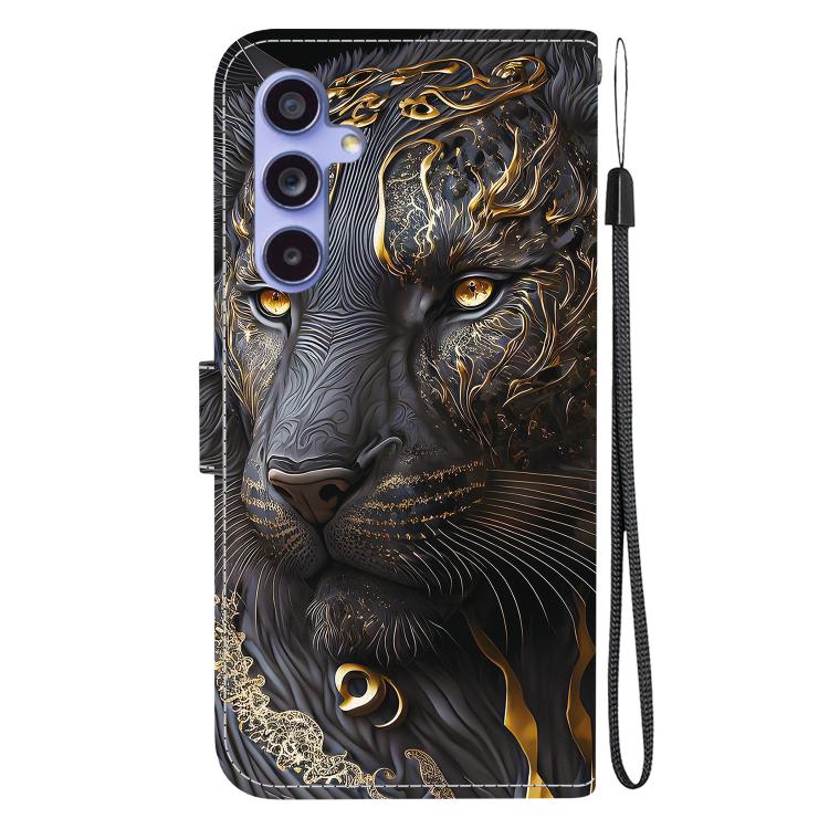 For Samsung Galaxy S23 FE 5G Crystal Texture Colored Drawing Leather Phone Case