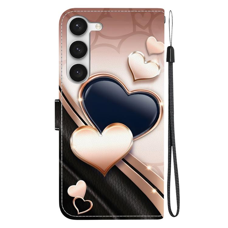 For Samsung Galaxy S23 5G Crystal Texture Colored Drawing Leather Phone Case