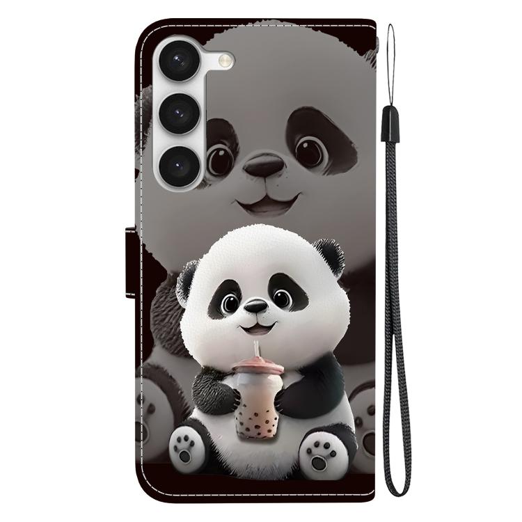For Samsung Galaxy S23 5G Crystal Texture Colored Drawing Leather Phone Case