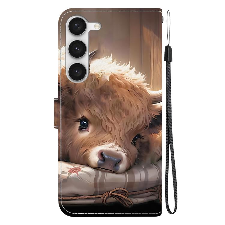 For Samsung Galaxy S23 5G Crystal Texture Colored Drawing Leather Phone Case