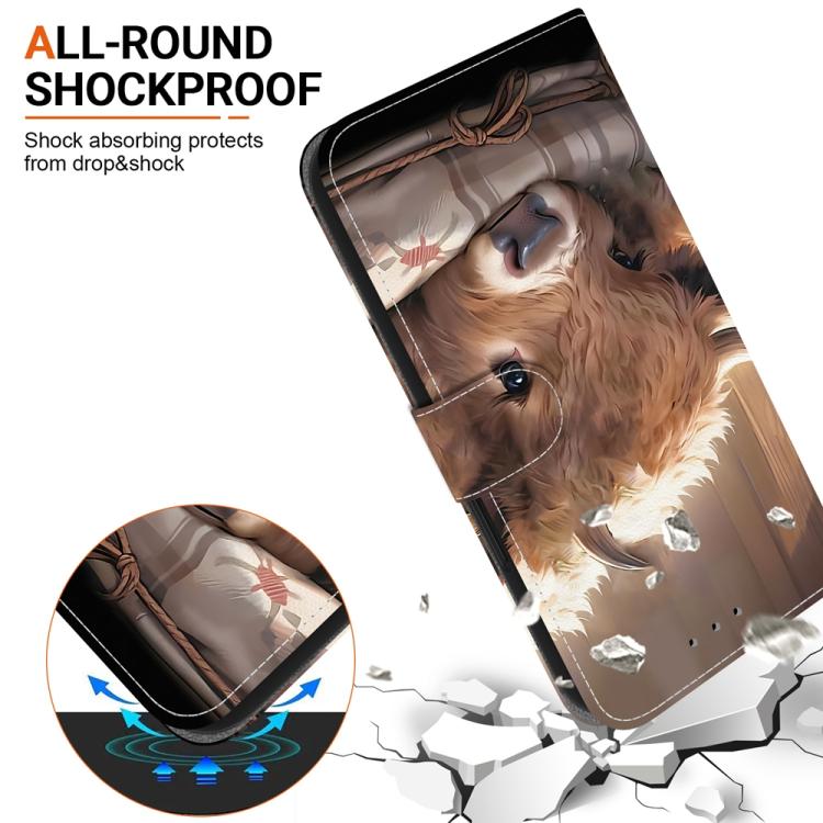 For Samsung Galaxy S23 5G Crystal Texture Colored Drawing Leather Phone Case