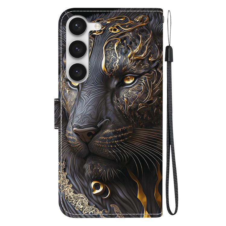 For Samsung Galaxy S23 5G Crystal Texture Colored Drawing Leather Phone Case