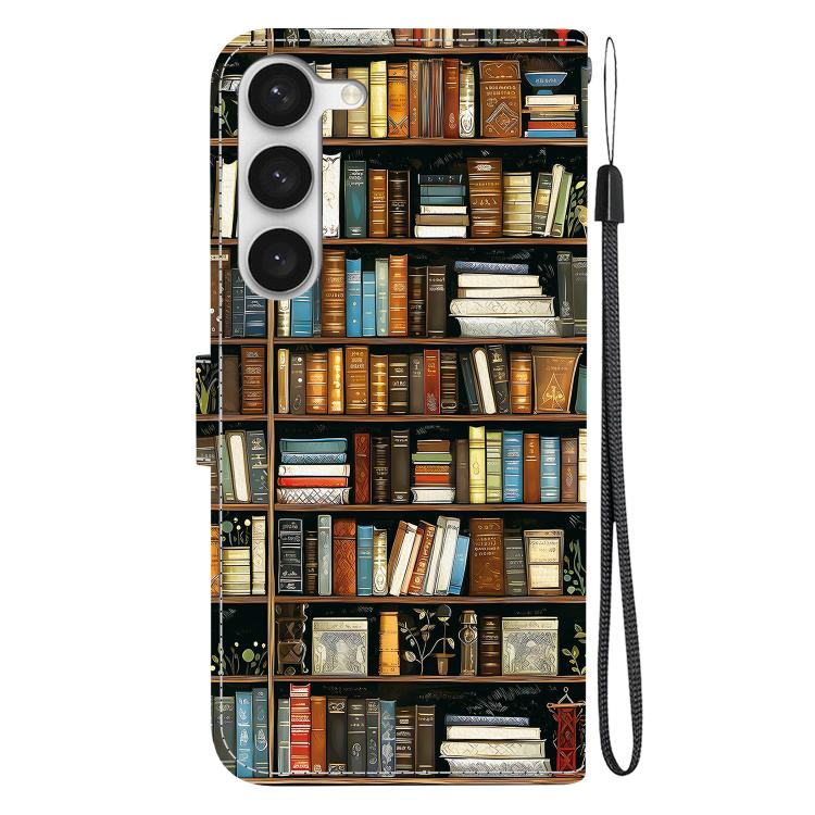 For Samsung Galaxy S23 5G Crystal Texture Colored Drawing Leather Phone Case
