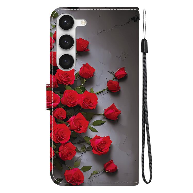 For Samsung Galaxy S23 5G Crystal Texture Colored Drawing Leather Phone Case