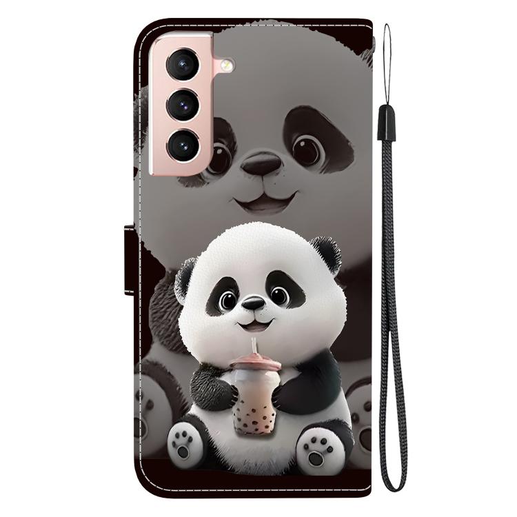For Samsung Galaxy S22 5G Crystal Texture Colored Drawing Leather Phone Case