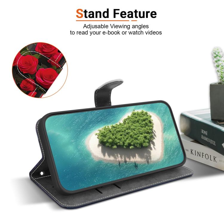 For Samsung Galaxy S22 5G Crystal Texture Colored Drawing Leather Phone Case