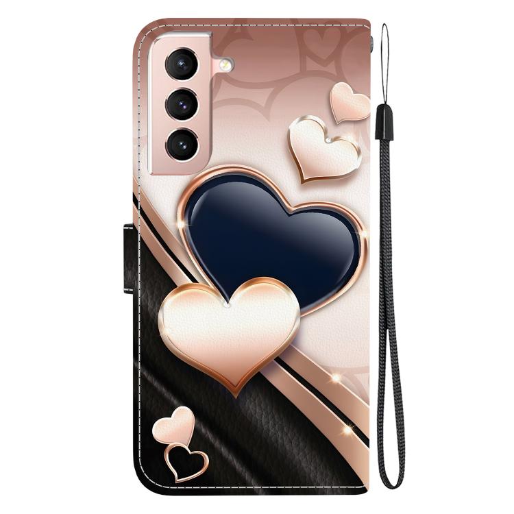 For Samsung Galaxy S21 FE 5G Crystal Texture Colored Drawing Leather Phone Case