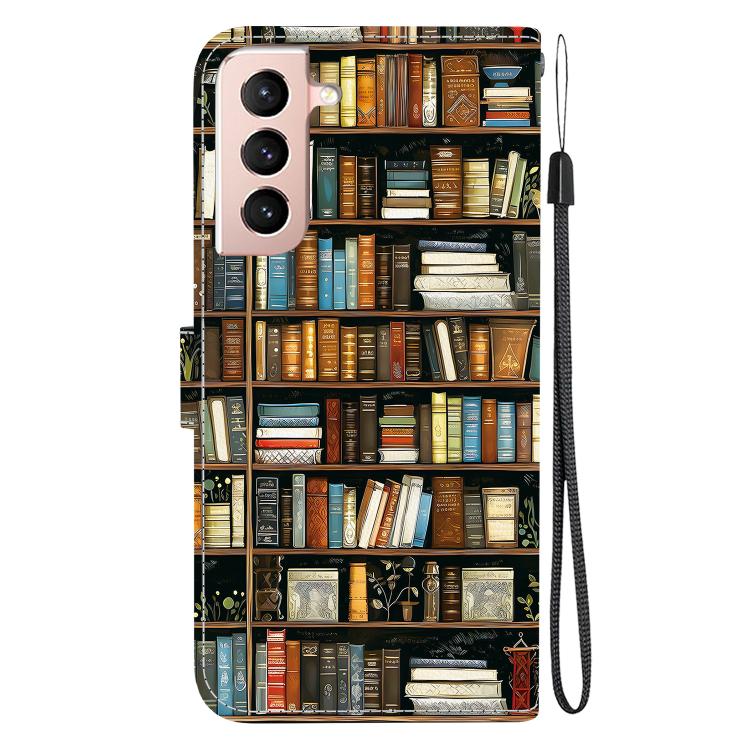 For Samsung Galaxy S21 FE 5G Crystal Texture Colored Drawing Leather Phone Case
