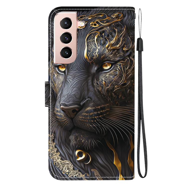 For Samsung Galaxy S21 5G Crystal Texture Colored Drawing Leather Phone Case