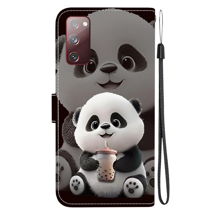 For Samsung Galaxy S20 FE Crystal Texture Colored Drawing Leather Phone Case