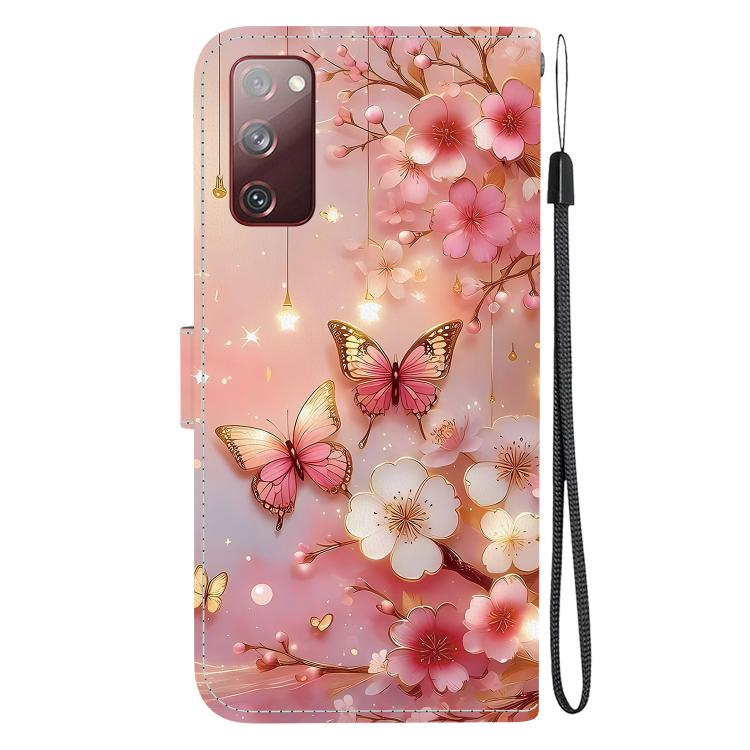 For Samsung Galaxy S20 FE Crystal Texture Colored Drawing Leather Phone Case