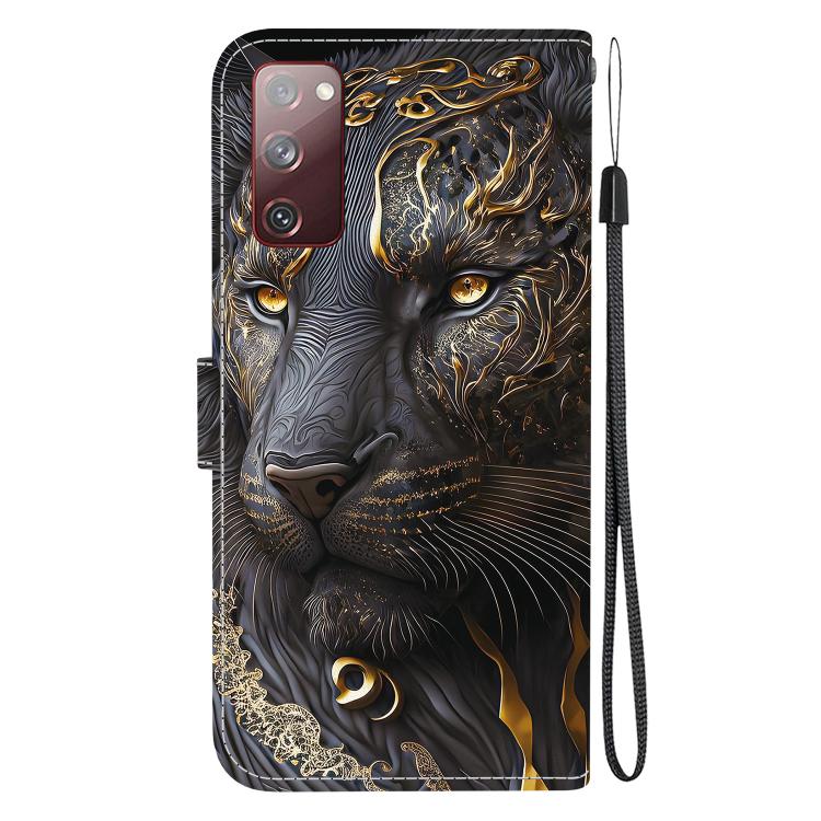 For Samsung Galaxy S20 FE Crystal Texture Colored Drawing Leather Phone Case