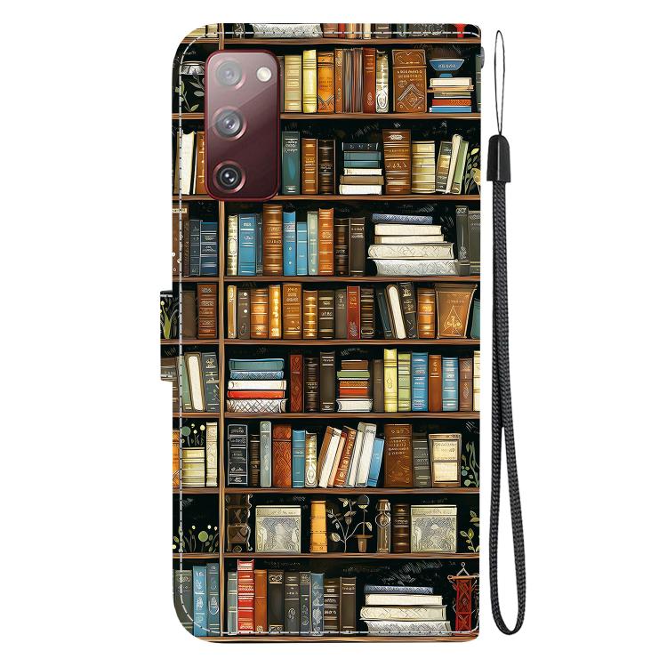For Samsung Galaxy S20 FE Crystal Texture Colored Drawing Leather Phone Case