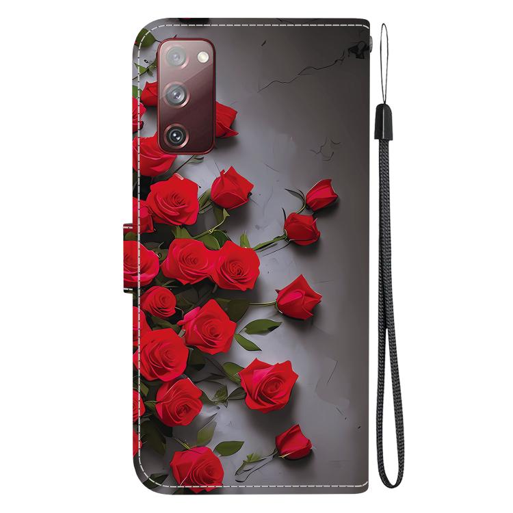 For Samsung Galaxy S20 FE Crystal Texture Colored Drawing Leather Phone Case