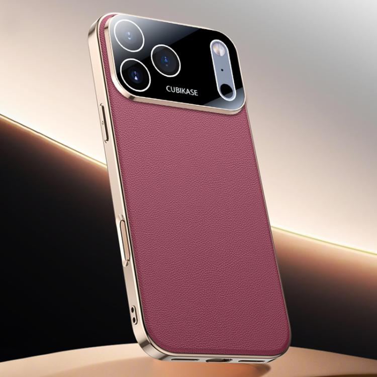 For iPhone 17 Pro Skin Feel Leather Texture Cooling Phone Case