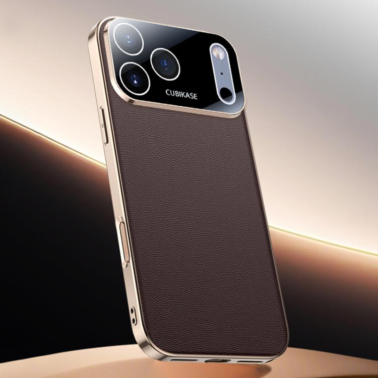 For iPhone 17 Pro Skin Feel Leather Texture Cooling Phone Case
