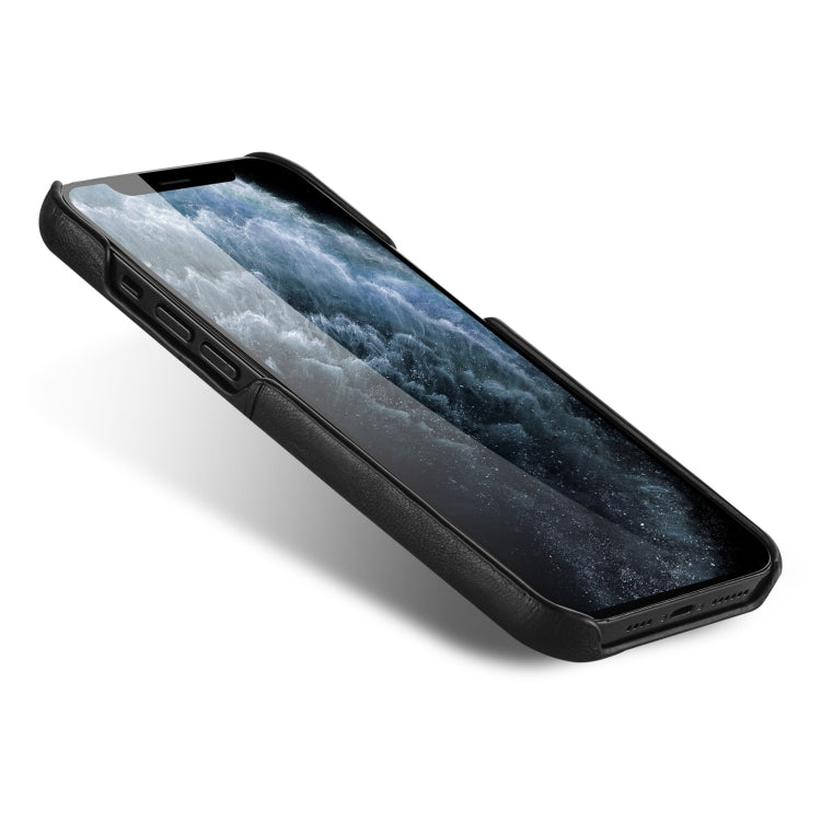 For iPhone 12 Pro Max Calf Texture PU + PC Protective Case with Card Slots