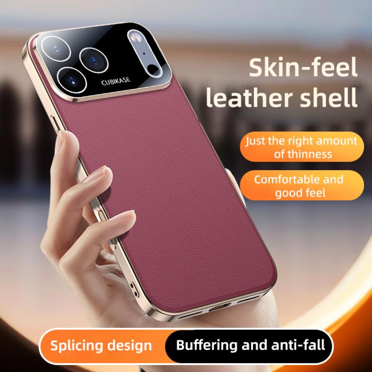 For iPhone Air Skin Feel Leather Texture Cooling Phone Case