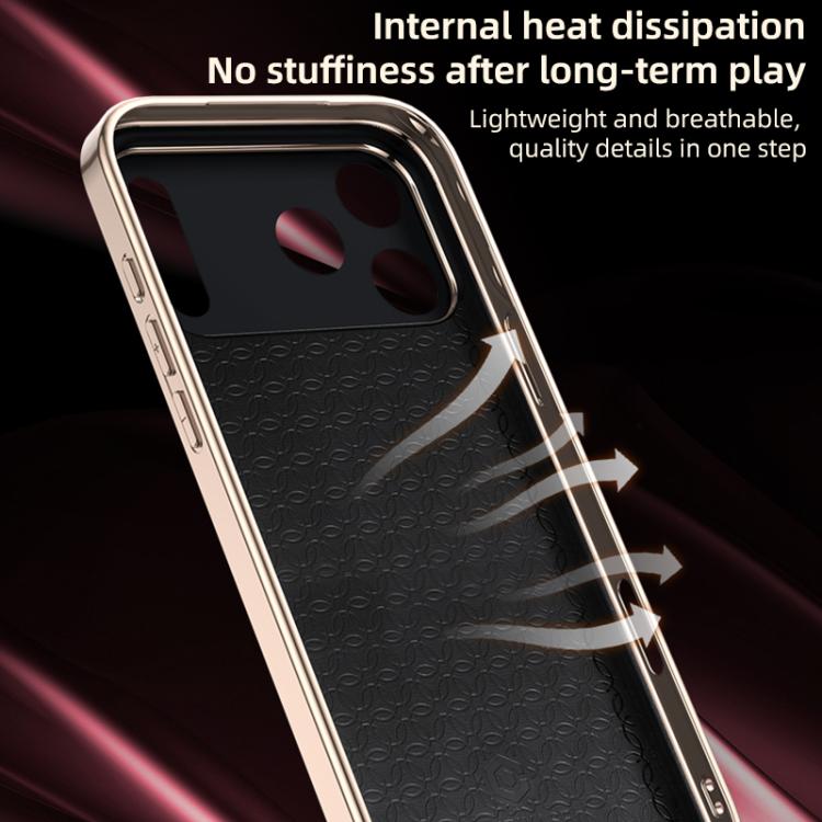 For iPhone Air Skin Feel Leather Texture Cooling Phone Case