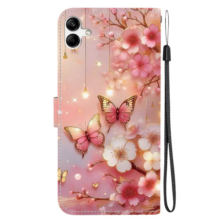 For Galaxy A04e / F04 / M04 Crystal Texture Colored Drawing Leather Phone Case